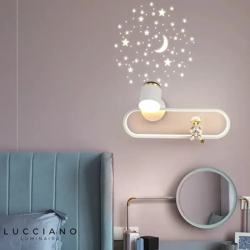 Applique murale nordique lumière douce étoiles
