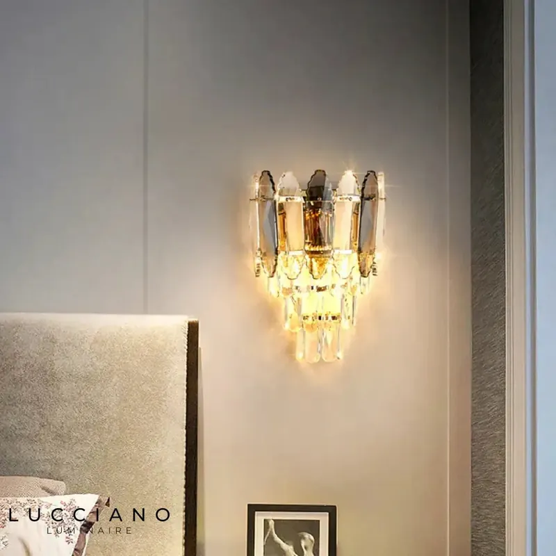 Applique murale en cristal minimaliste scandinave élégante