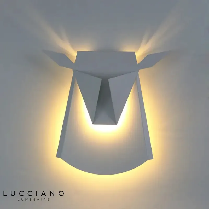Applique murale dorée led bois élégant déco scandinave