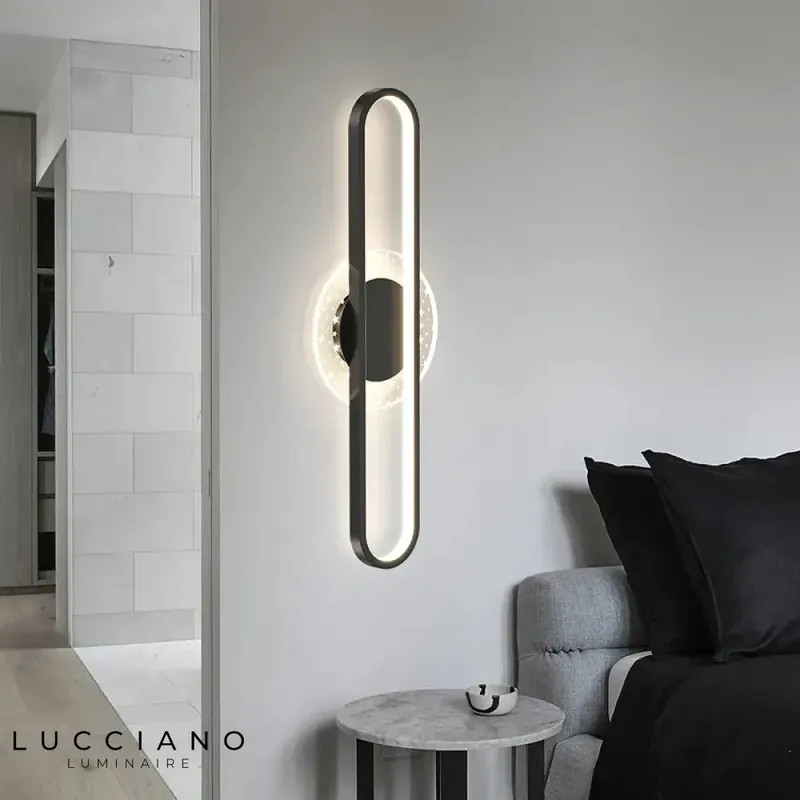 Applique murale ovale design lumineux moderne