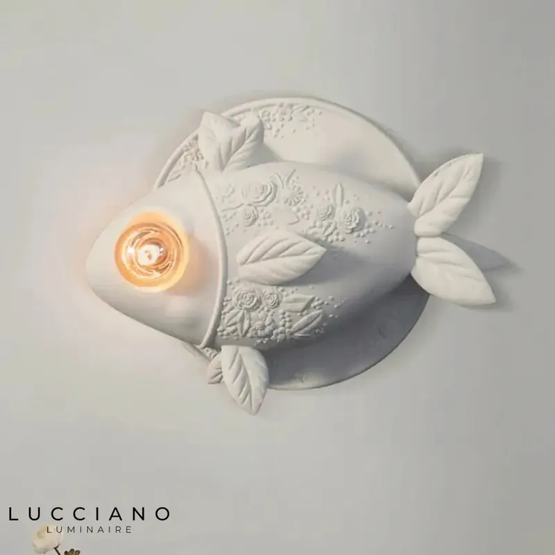 Applique murale poisson lumineux design tendance.