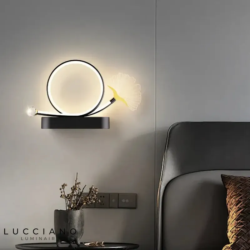 Applique murale LED design nature élégant.