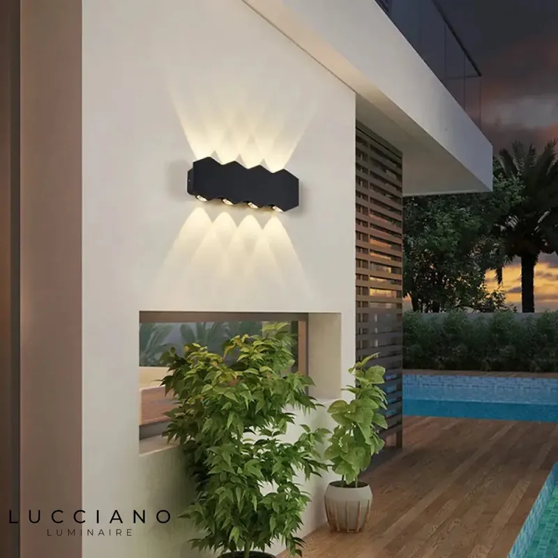 Applique murale LED moderne design étanche extérieur