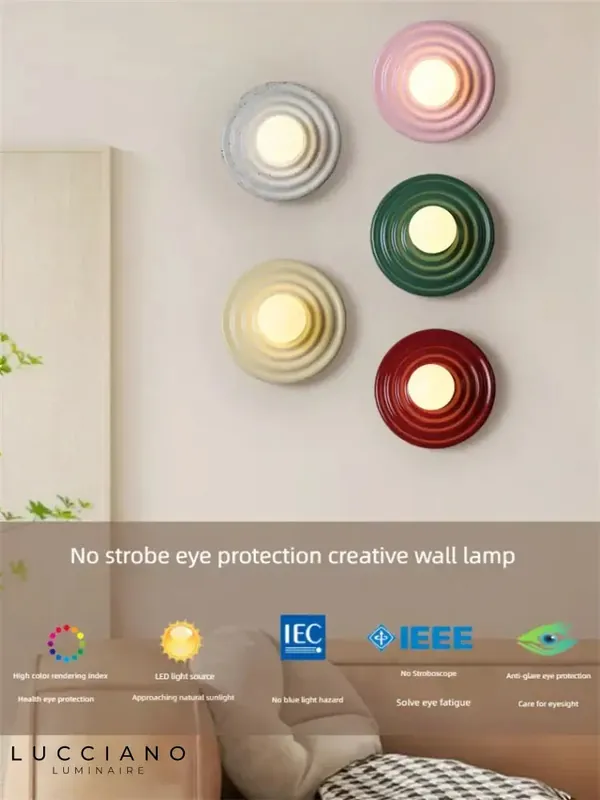 Applique murale LED rétro design élégant moderne