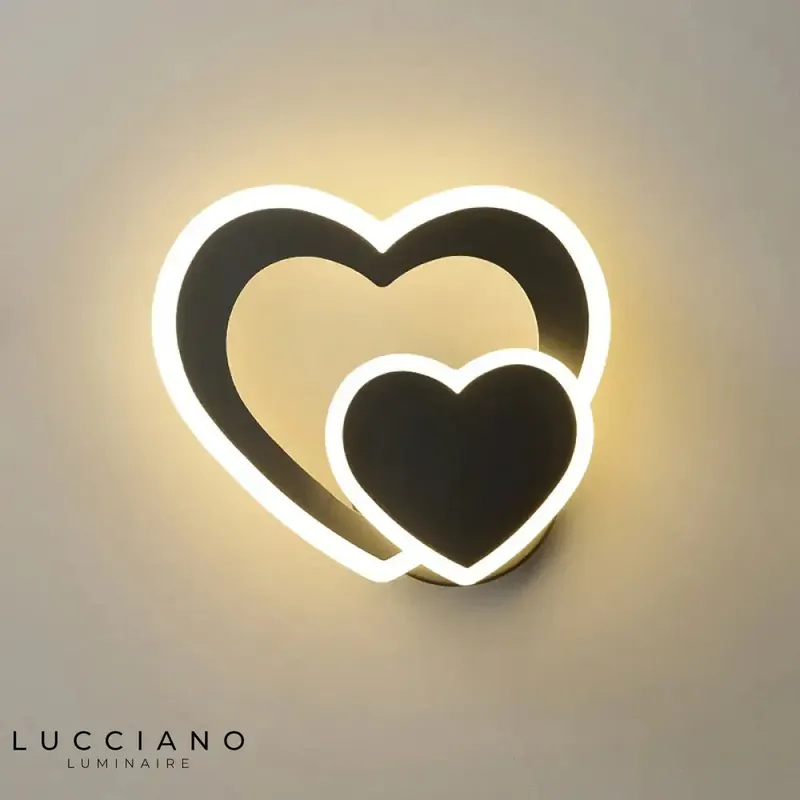 Voici le résultat :
Applique murale led coeur lumineux élégant
