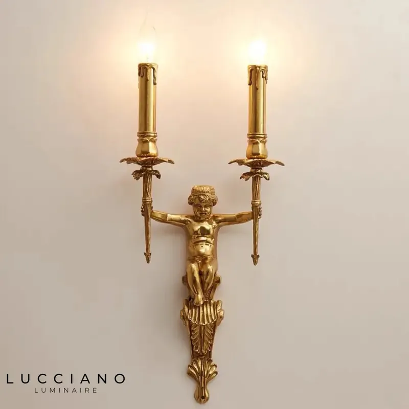 applique murale ange nordique en luminaire déco vintage euro