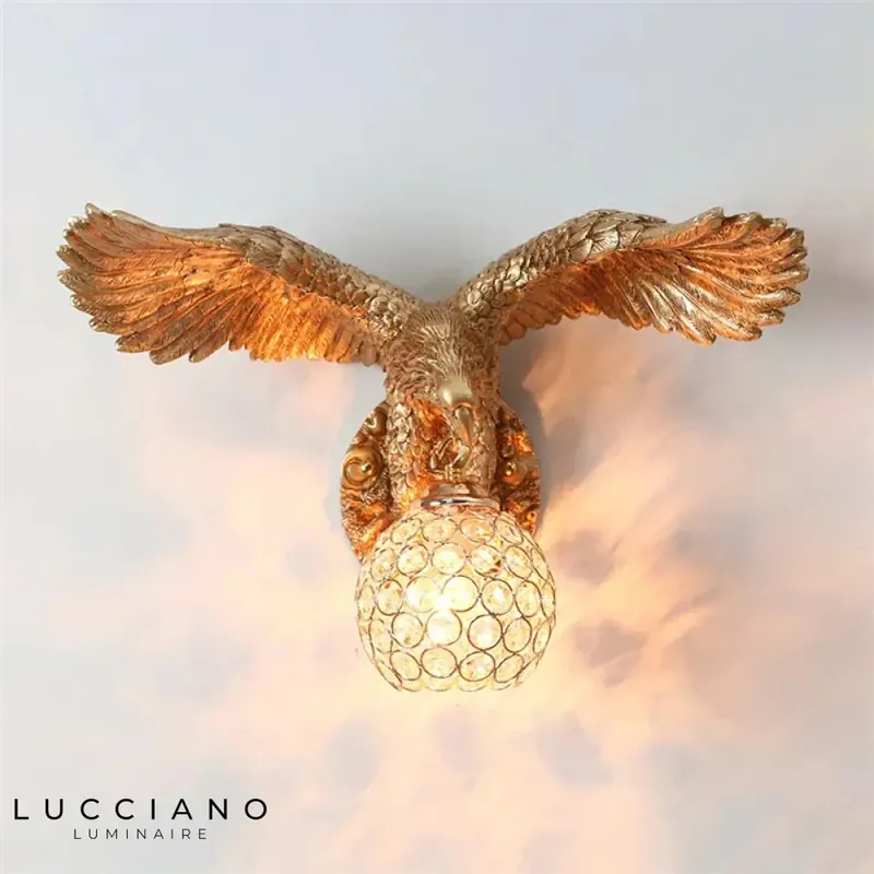 Applique murale led oiseau décoratif élégant.