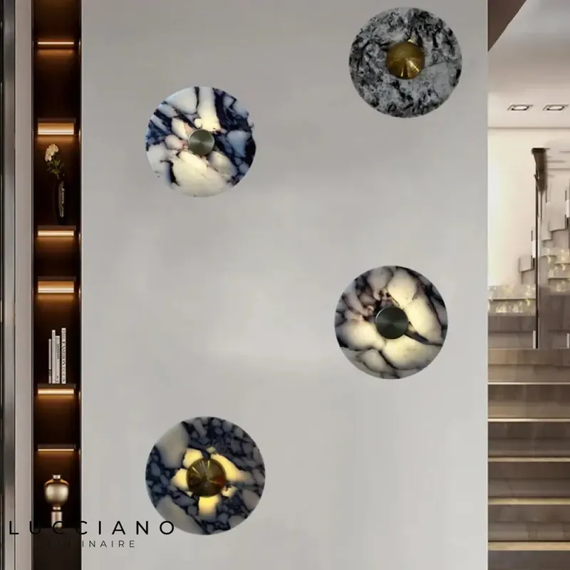 Applique murale élégante design luxueux doré