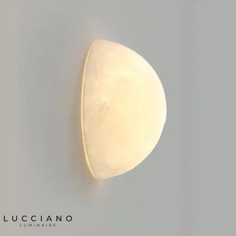 Applique murale LED moderne design épuré lunaire