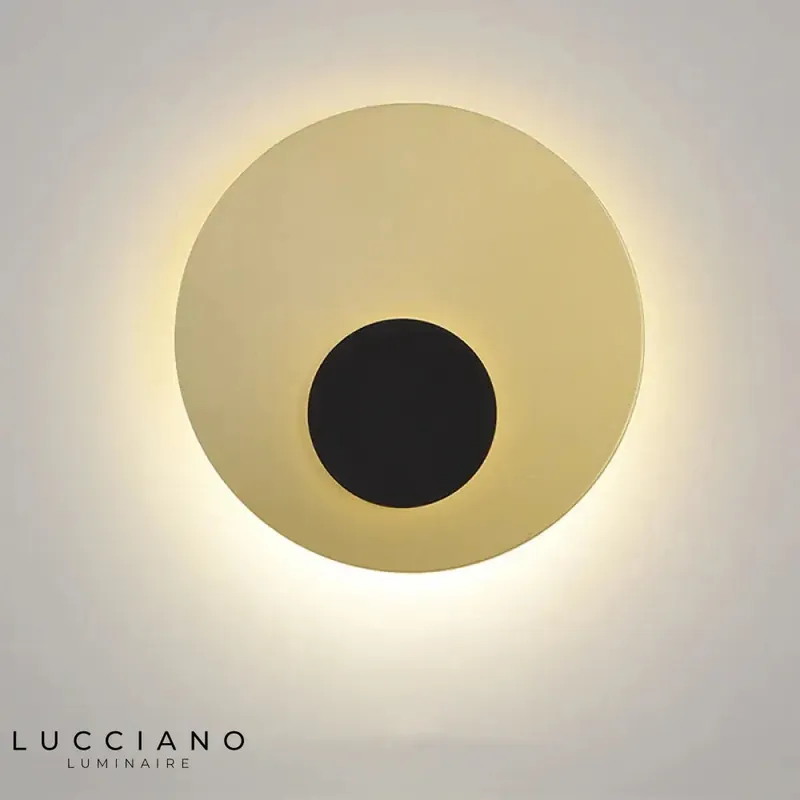Applique murale LED élégante design noir lumineux