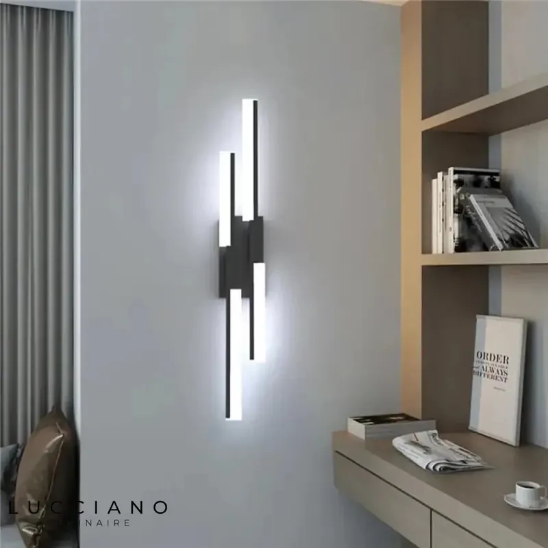 Applique Murale LED Élégante Design Dorée Contemporain