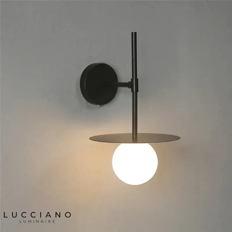 Applique murale chambre circulaire design lumineux
