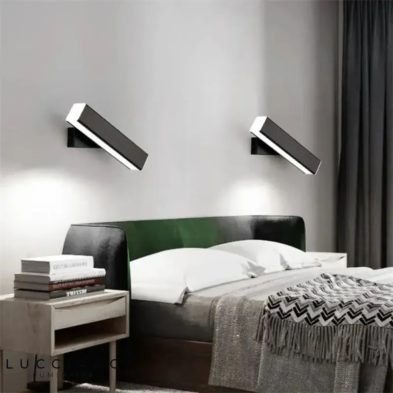Applique murale dorée LED scandinave élégante bois