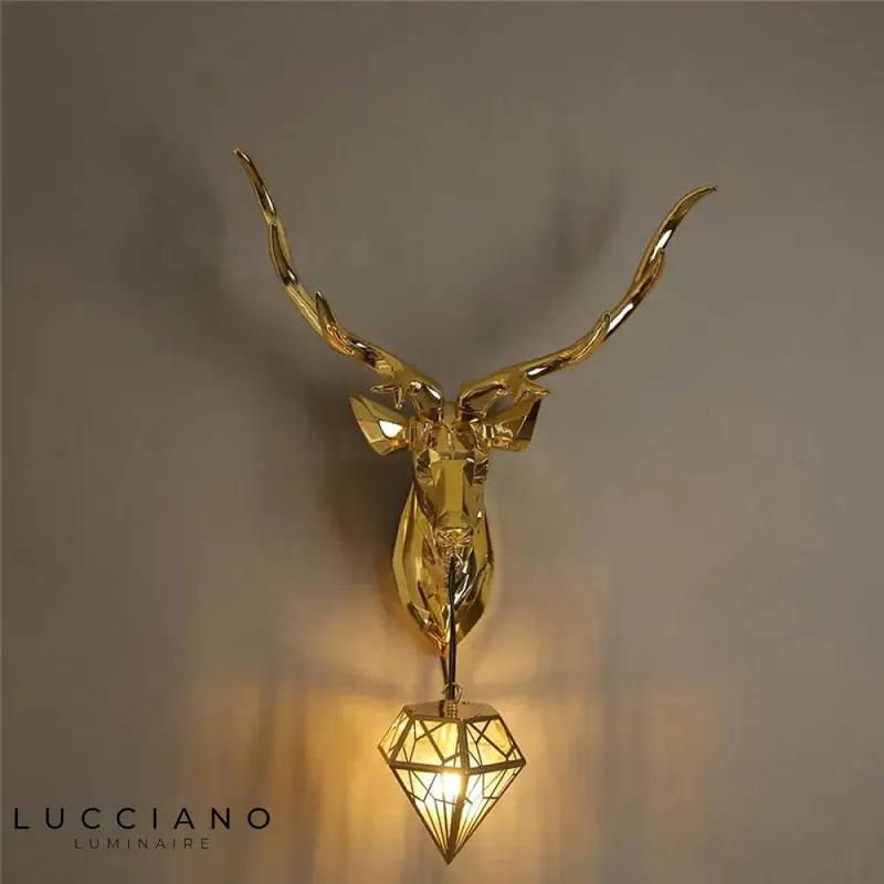 Applique murale LED bois rustique chic design