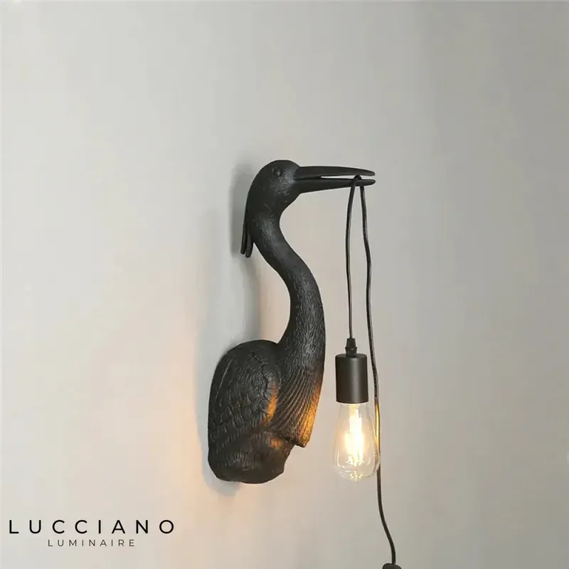 Applique murale noire nordique élégante design scandinave