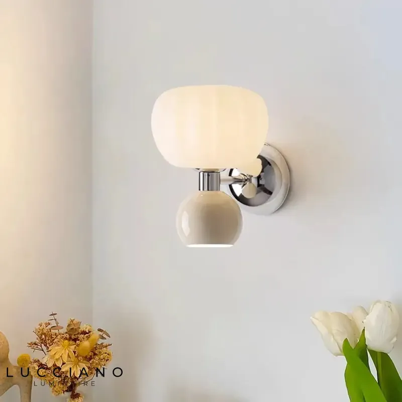 Applique murale lampe originale design orange douceur