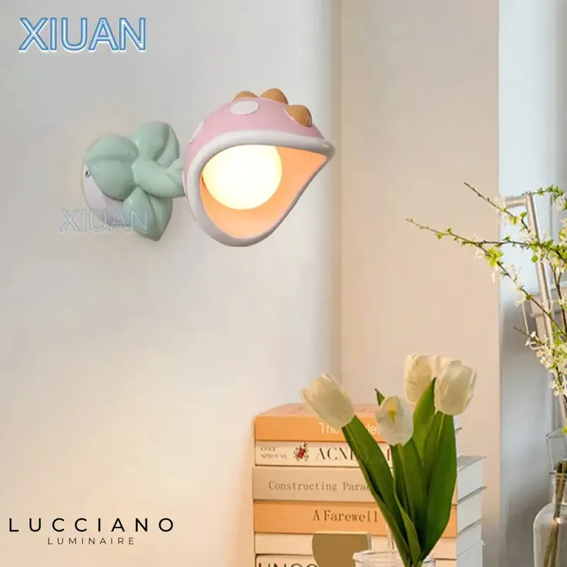 Applique murale rose enfant design lumineux LED