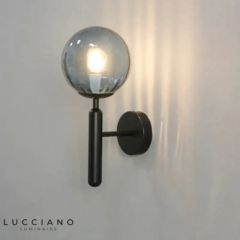 Applique murale LED noire moderne et élégante design