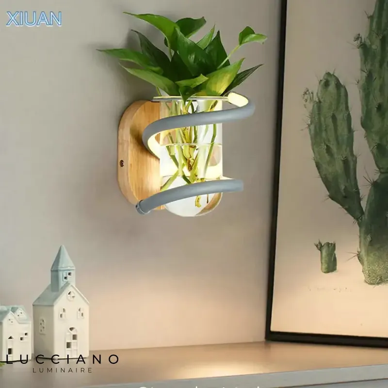 Applique murale LED blanche nordique déco nature zen