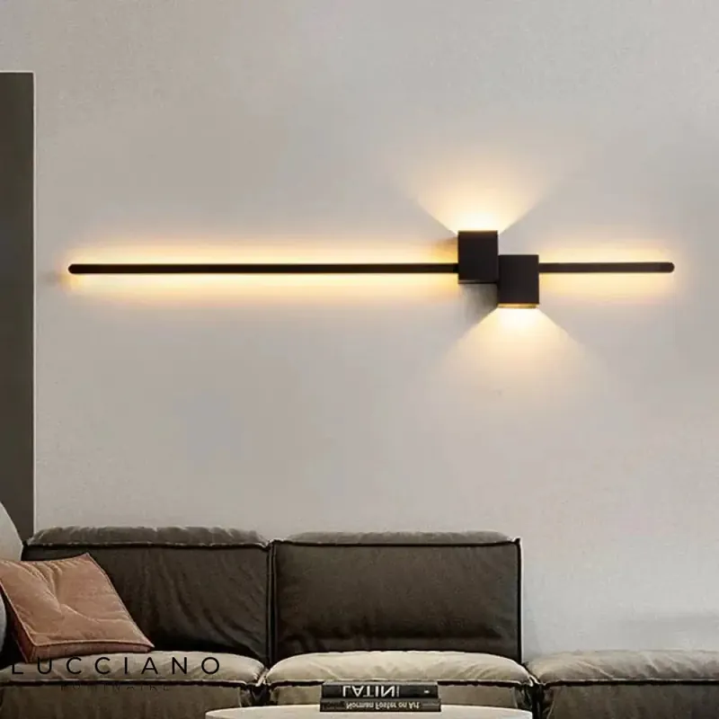 Applique murale blanche LED épurée élégante contemporaine