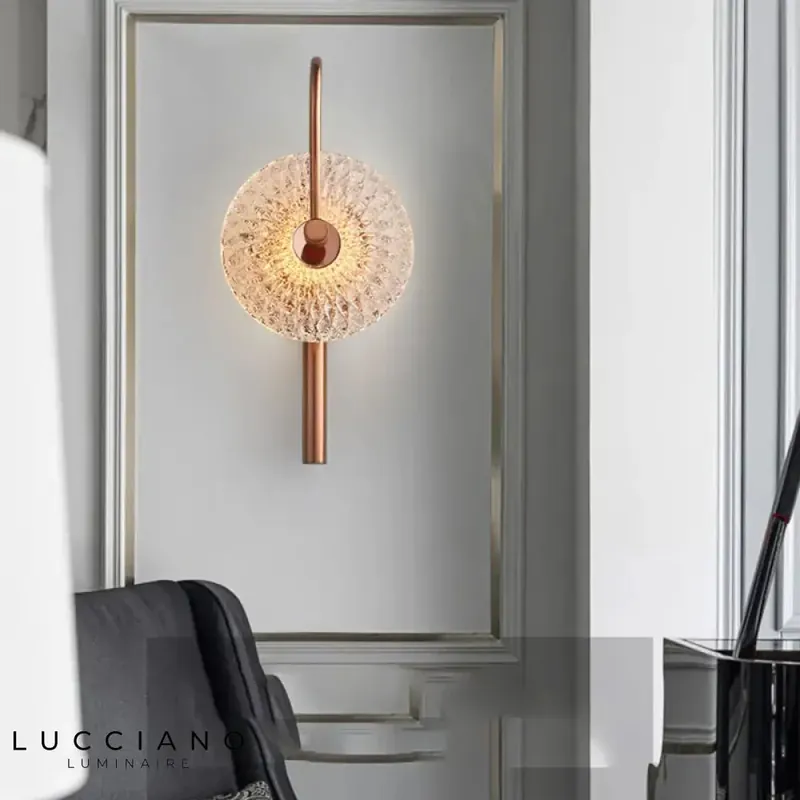 Applique murale led design ronde élégance tamisée