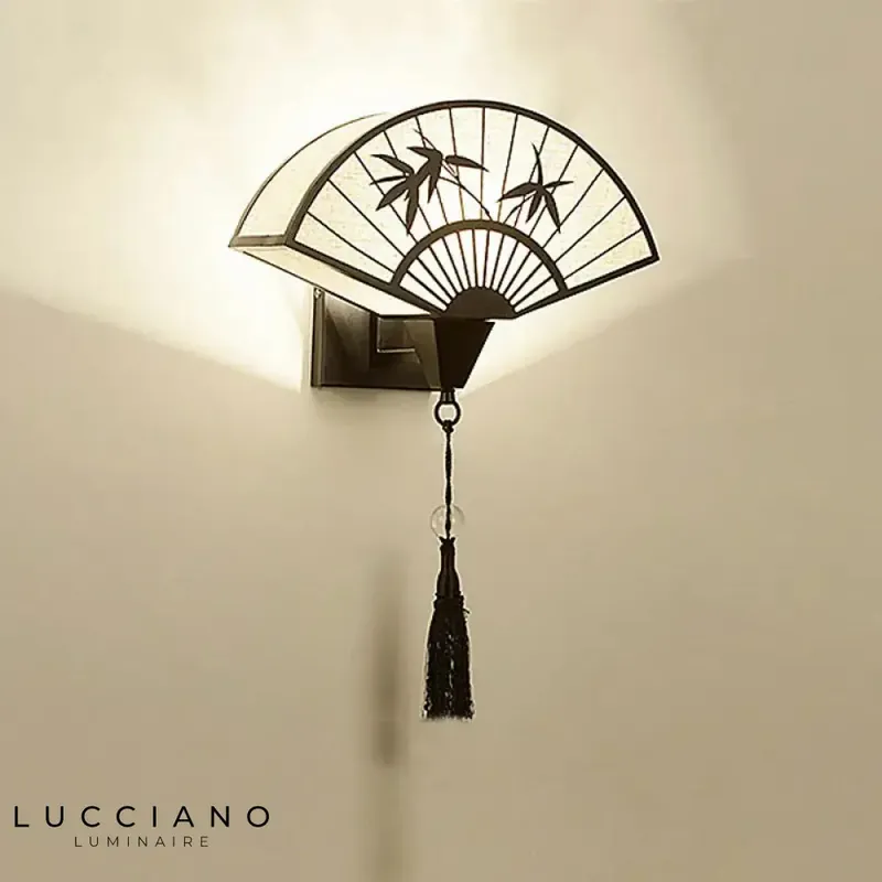 Applique murale design noire style chinois élégante atmosphère orientale