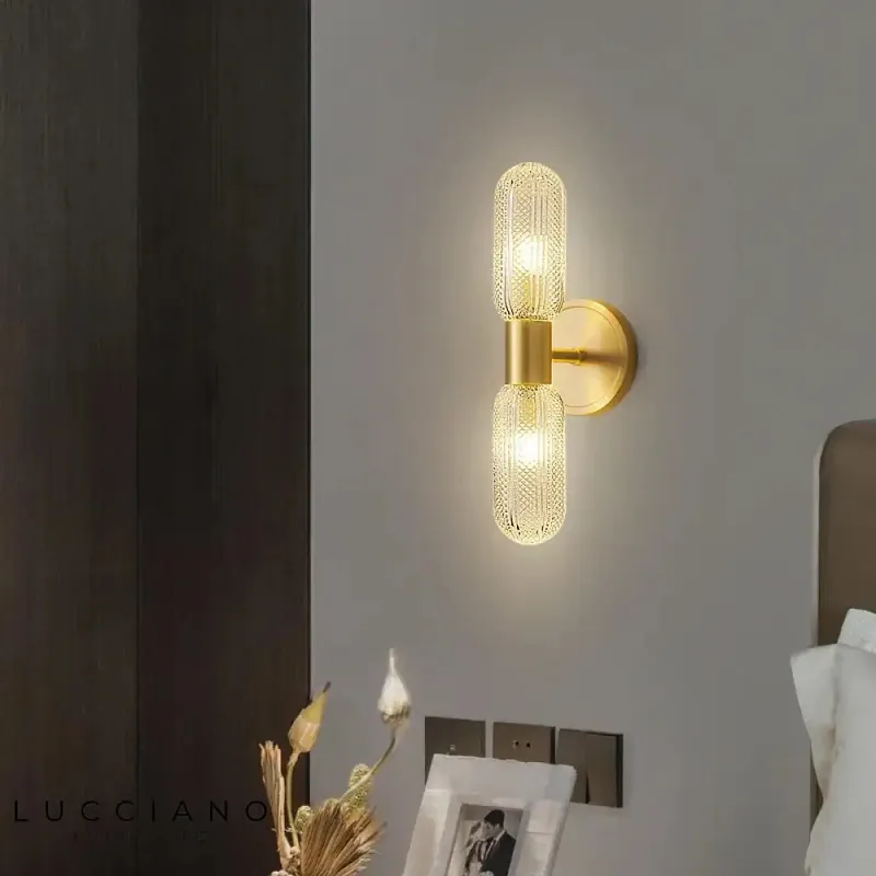 applique murale dorée de luxe élégante design contemporain