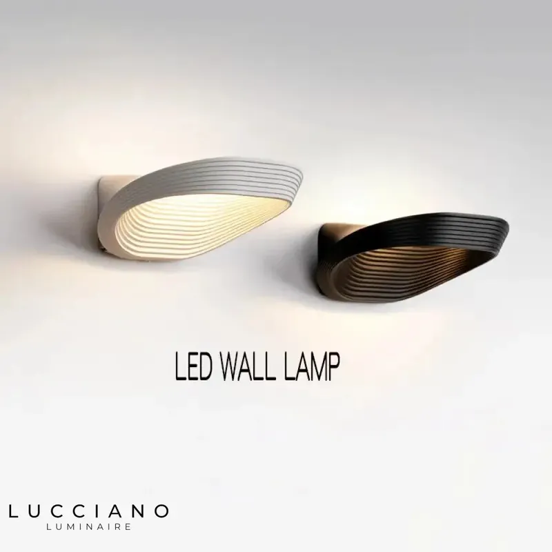 Applique murale blanche LED nordique design élégant