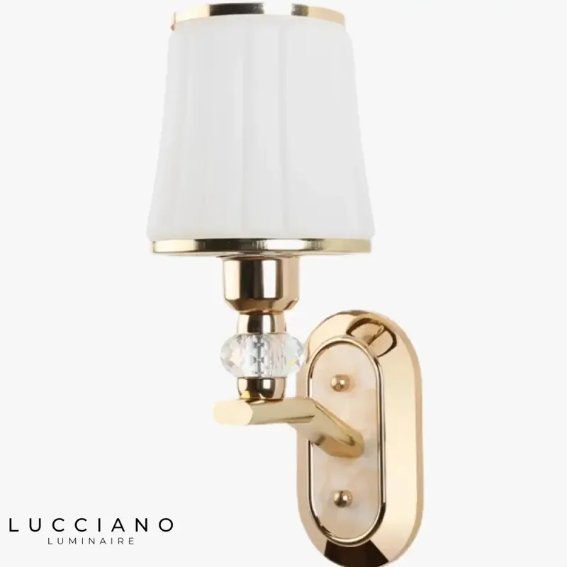 Applique murale LED moderne design élégant verre