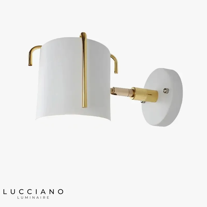 Applique murale blanche en fer design élégant