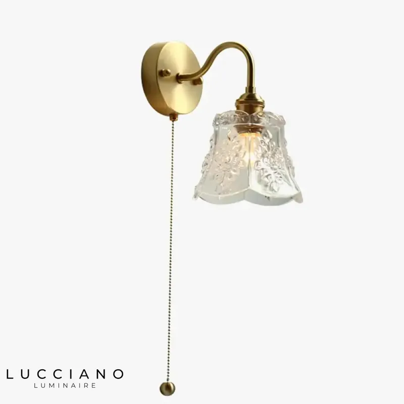 Applique murale led design doré suspension élégante cuivre