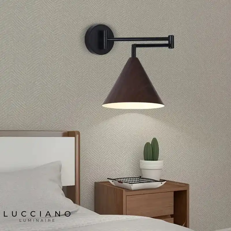 Applique murale LED bois design épuré scandinave