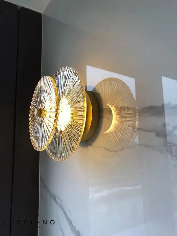 Applique murale LED géométrique design décalé