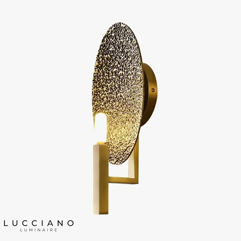 Applique murale LED nordique élégante design cuivre