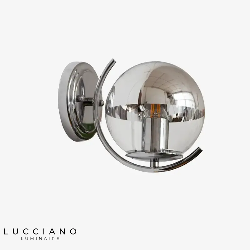 Applique murale LED moderne design élégant chrome