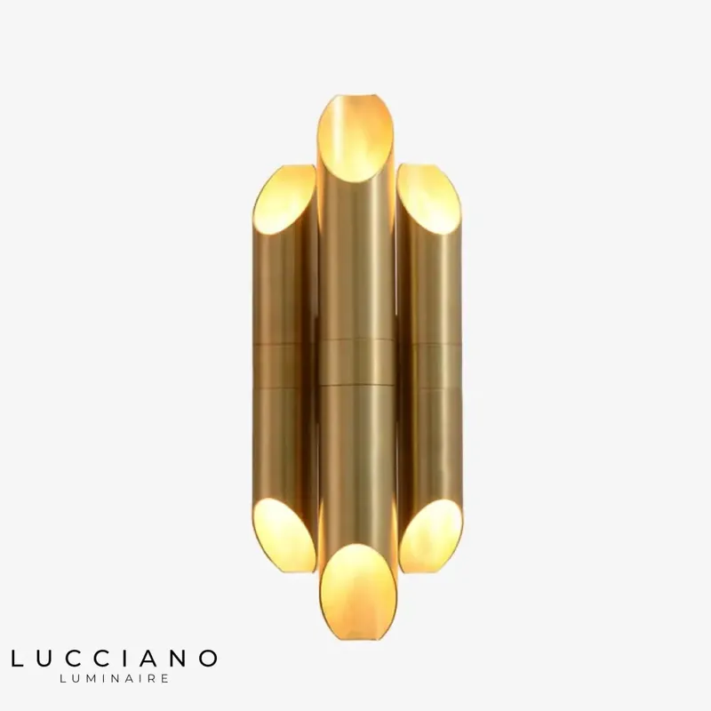 Applique murale LED moderne élégante design luxueuse dorée