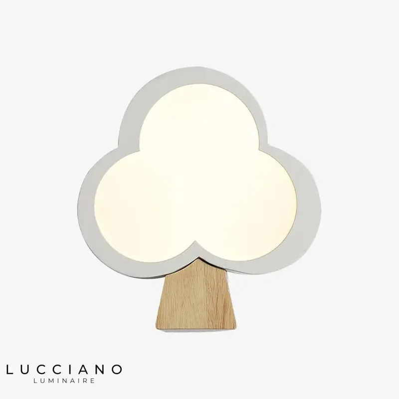 Applique murale blanche moderne élégante design florale lumineuse