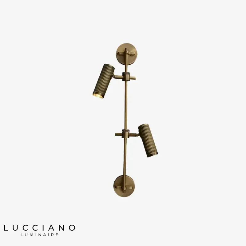 Applique murale LED moderne design dorée élégant orientable