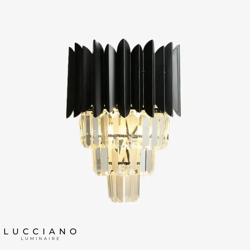 Applique murale noire moderne design élégant luxe