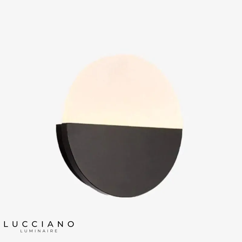 Applique murale noire design élégante moderne minimaliste