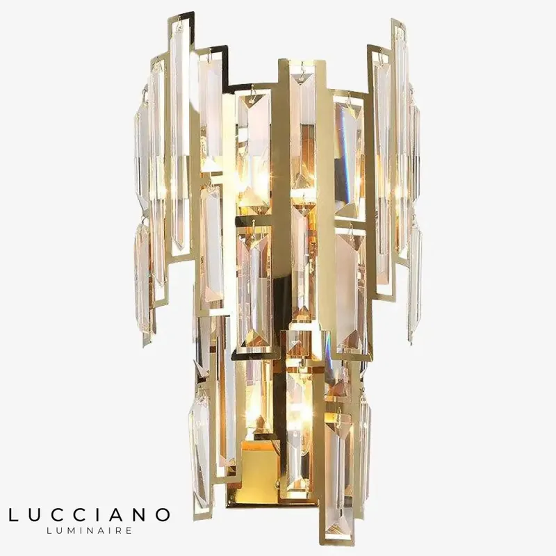 Applique murale dorée design luxueuse élégante scintillante