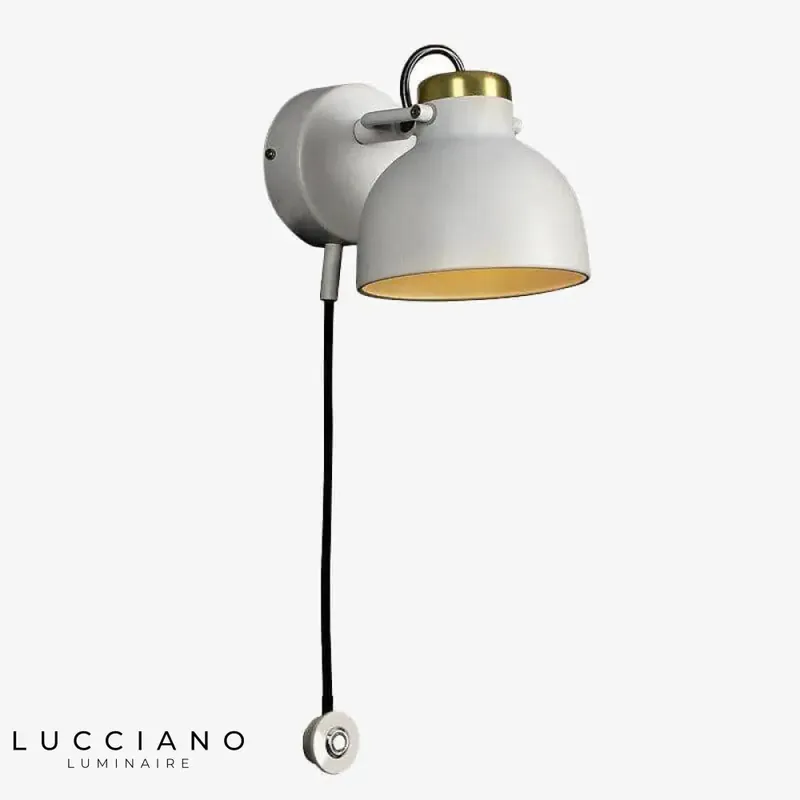 Applique murale blanche design élégante lumière moderne