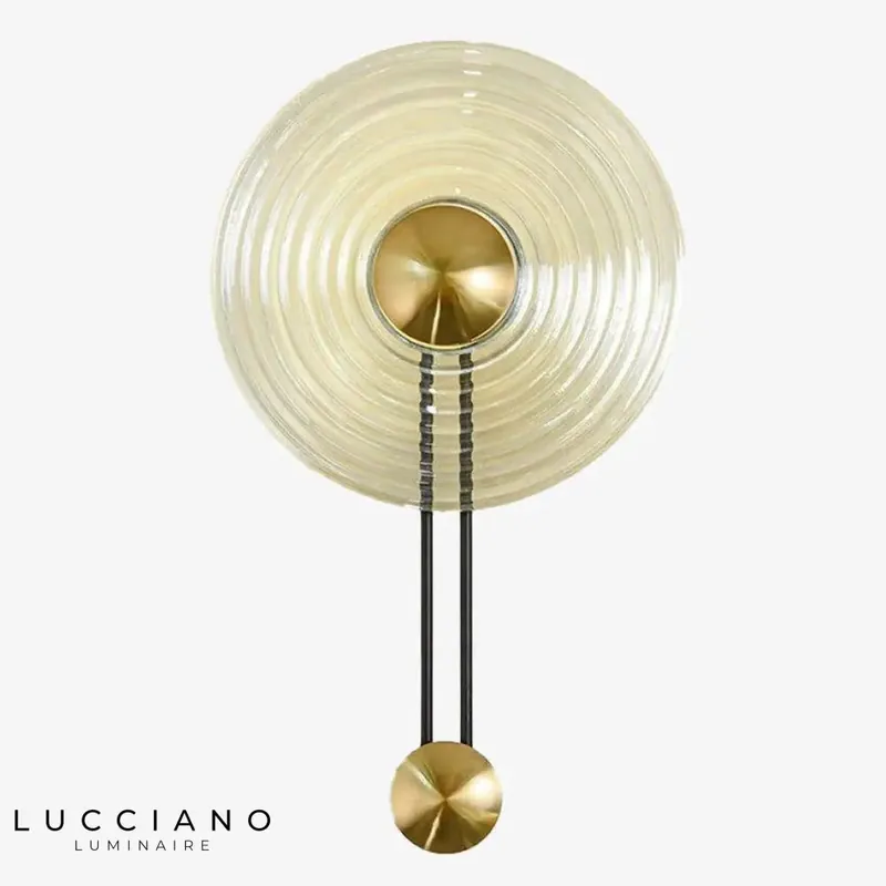 Applique murale design dorée en verre élégante luminaire