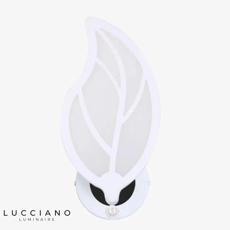 Applique murale design blanche contemporaine lumineuse élégante
