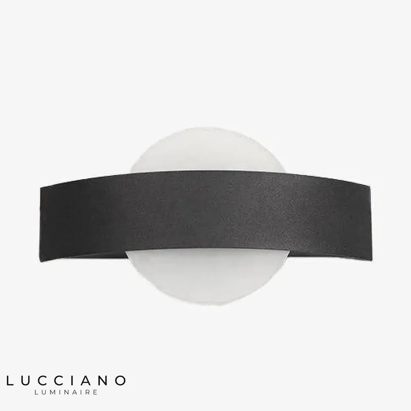 Applique murale à LED noire avec design modulaire abstrait
