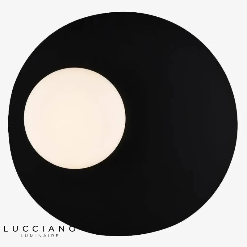 Applique murale design LED noir minimaliste suspendu