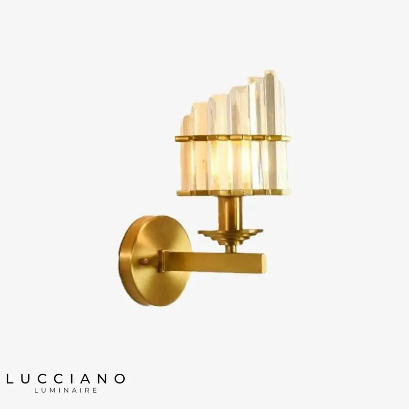 Applique murale design luminaire doré rétro élégant