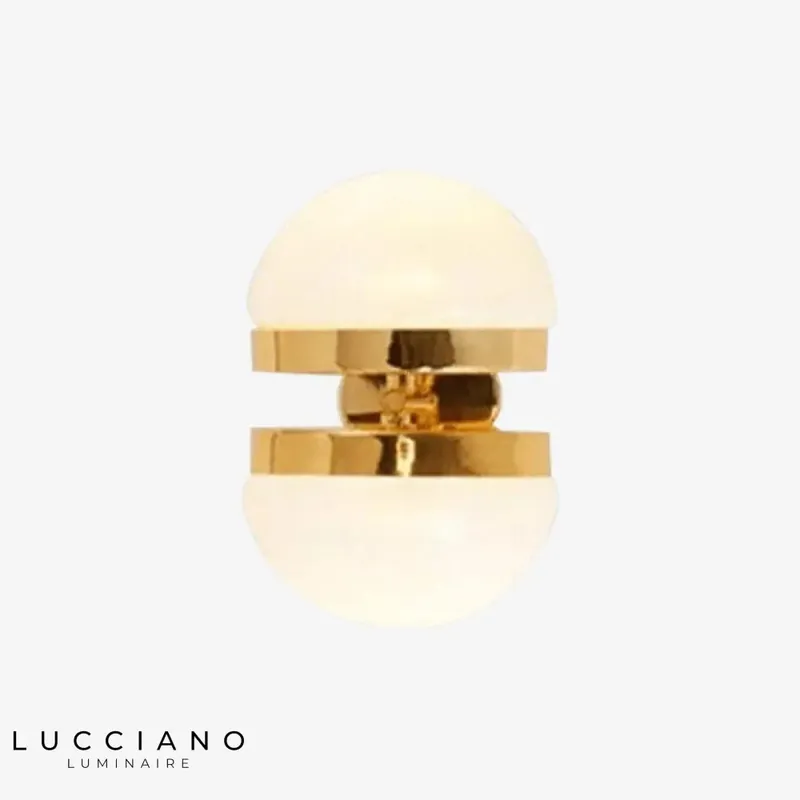 Applique murale dorée LED élégante moderne