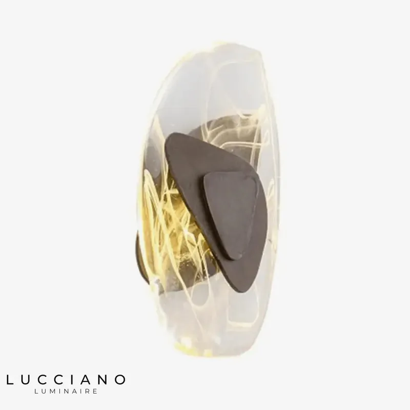 Applique murale design LED originale verre moderne
