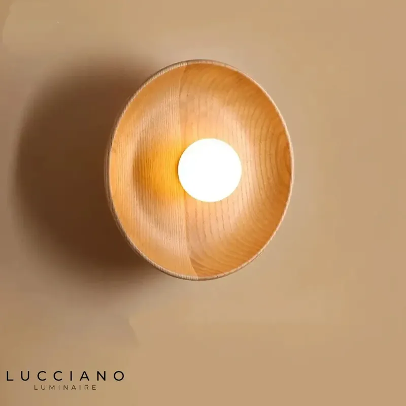 Applique murale LED bois scandinave élégante